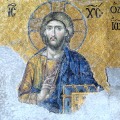 Vægmaleri forstillende Jesus Kristus